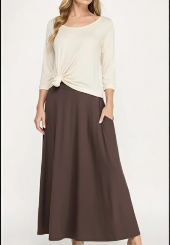 Picture of EK5118S- functional side pockets skirts