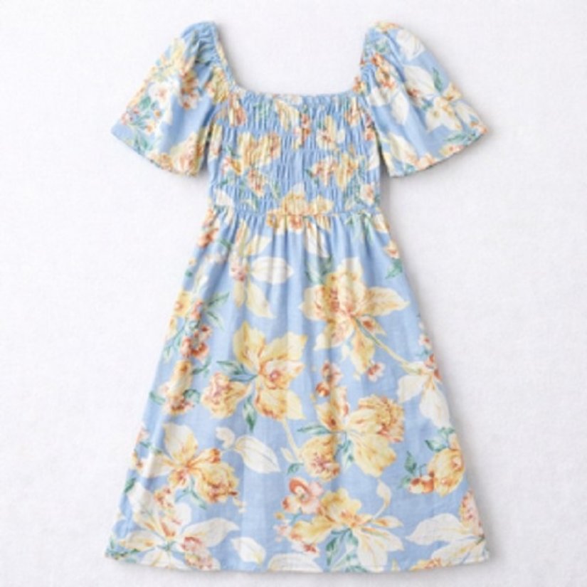 Picture of 020426D-Romantic floral midi dress
