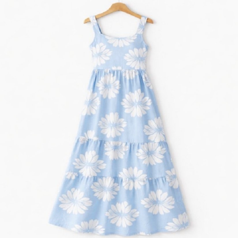 Picture of 012826D-A feminine, sleeveless dress