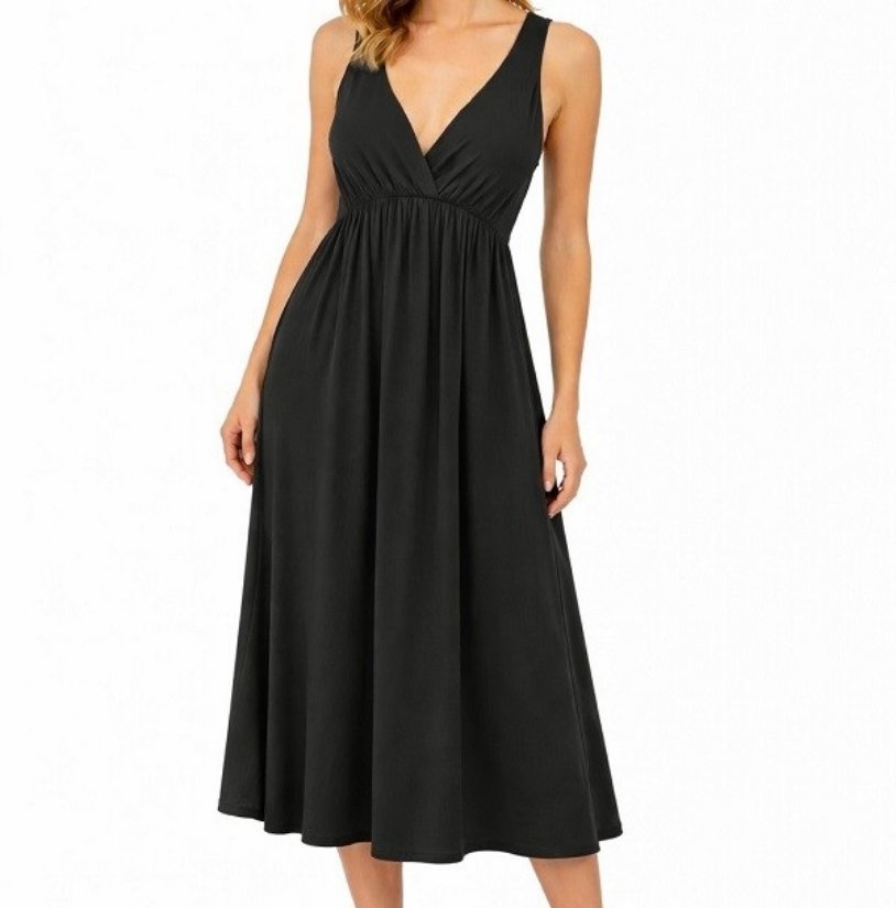 Picture of SILVER7024D-Effortlessly elegant, midi dress