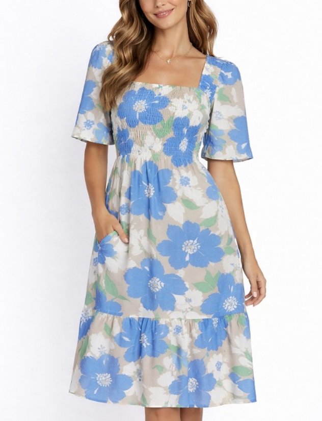Picture of 013026D-midi-length dress