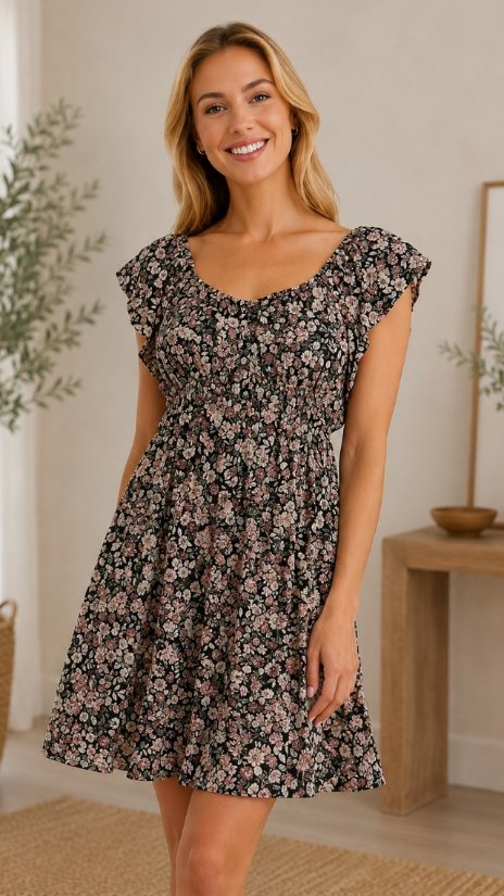 Picture of SILVER7009D-Charming, this casual dress has poket - BLOW OUT
