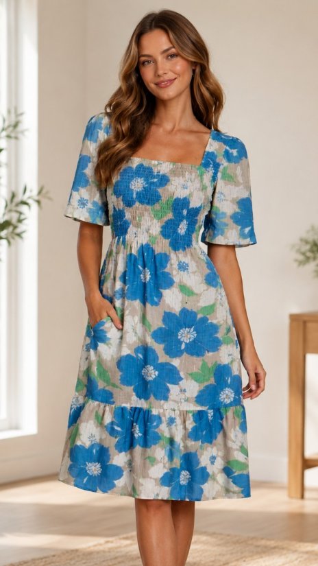 Picture of 013026D-midi-length dress