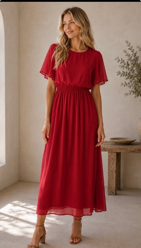 Picture of SILVER7001D-comfort and elegance with this effortlessly chic maxi dress