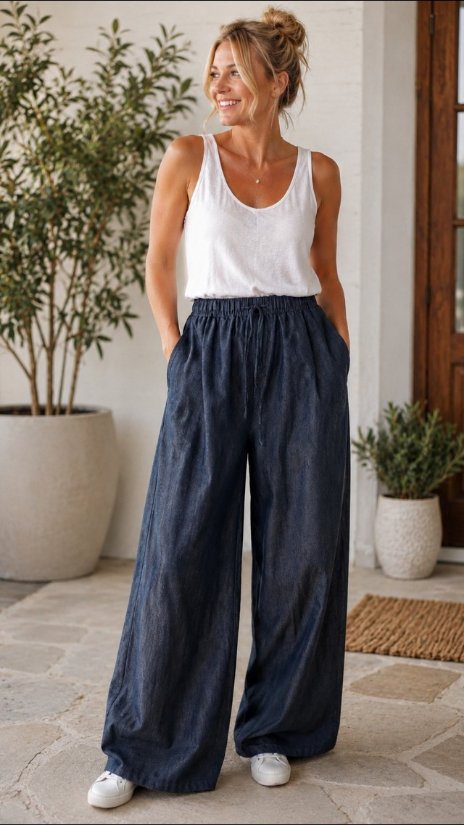 Picture of 20261202P DENIM BLUE PANTS